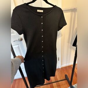 Madewell button down black dress